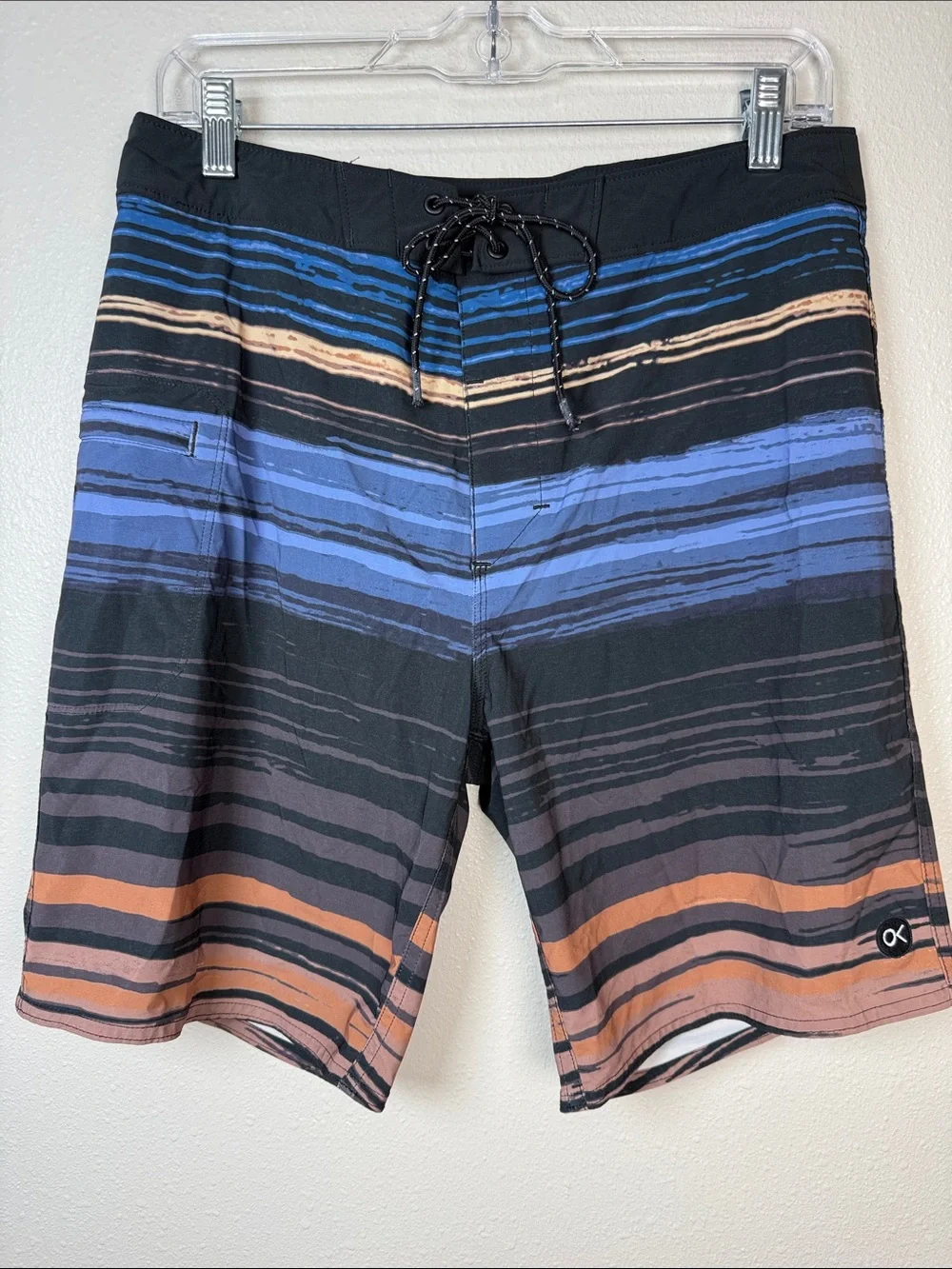 Outerknown Apex Board Shorts 31 Multi Stripes Stretch Kelly‎ Slater Surf Beach